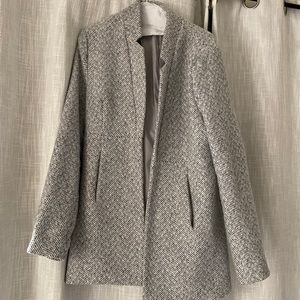 Gray chevron pea coat